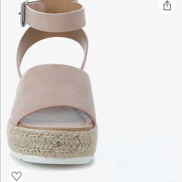 Women's Soda Topic Platform Sandals in Rose Gold Color - Picture 6 of 7